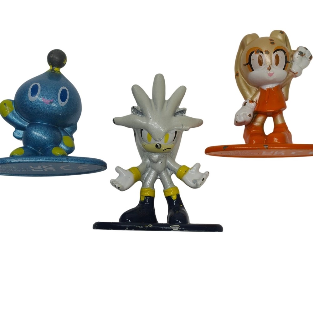 Sonic the Hedgehog Jada Toys Nano Metalfigs Silver Cream Chao Die-Cast 3-Pack